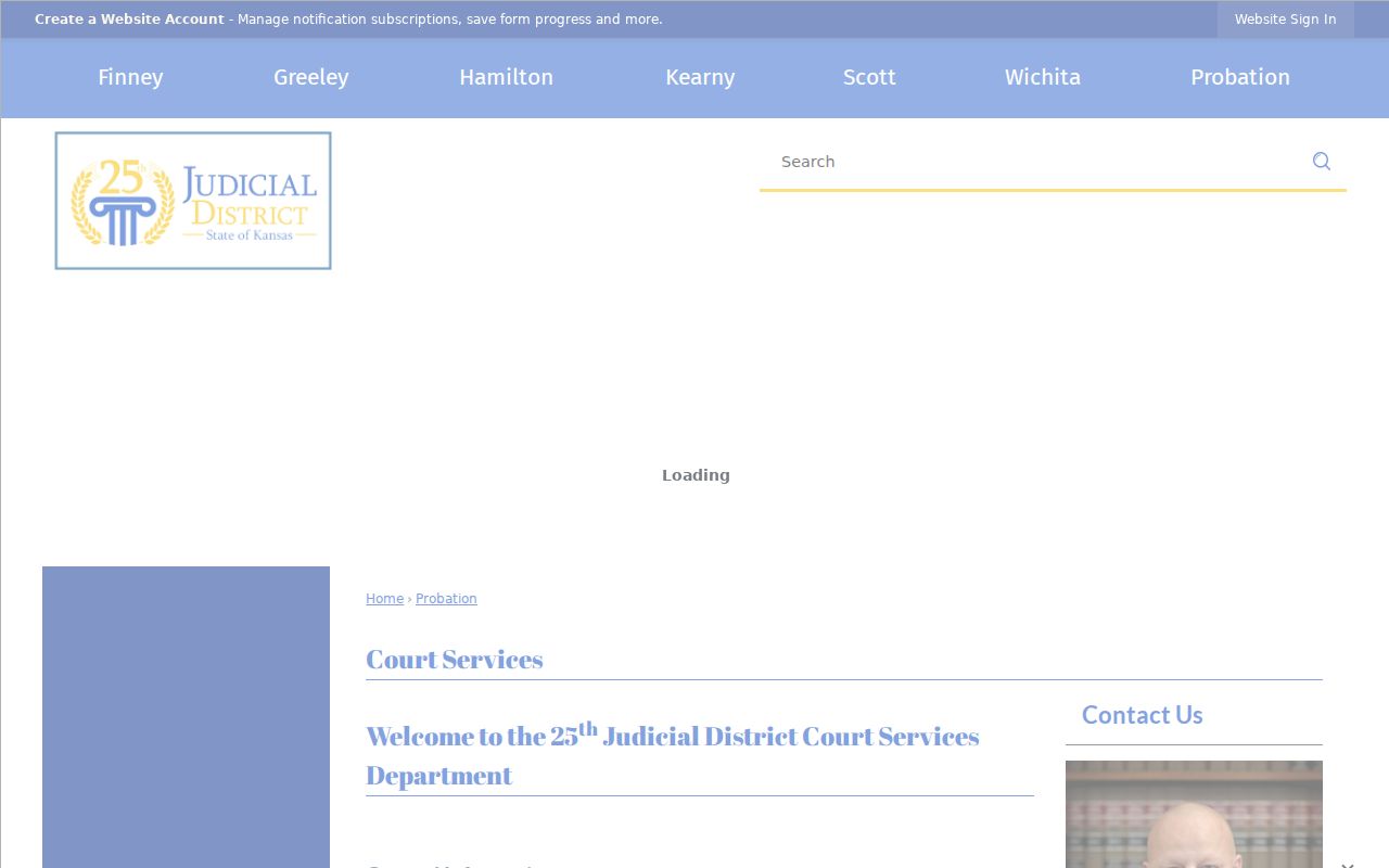 25th Judicial District Court Services and probation information