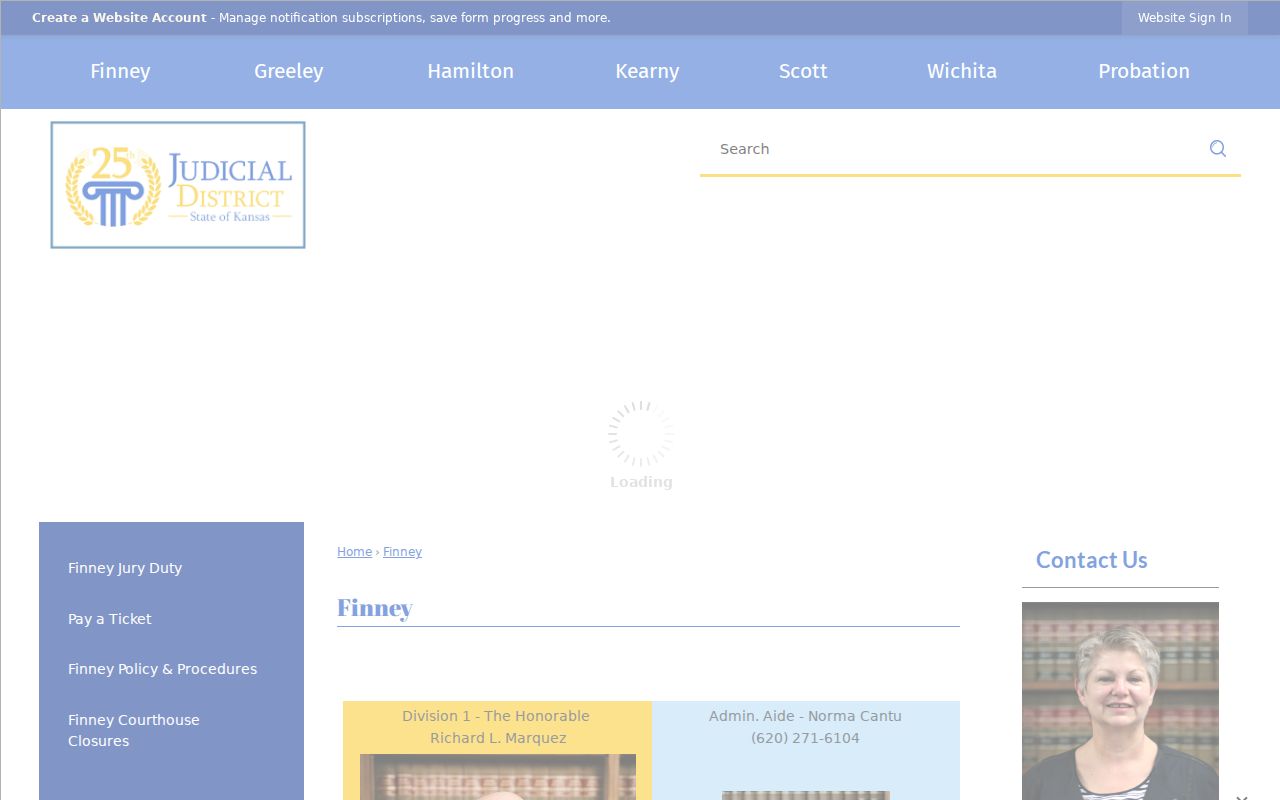 Official Finney County District Court page