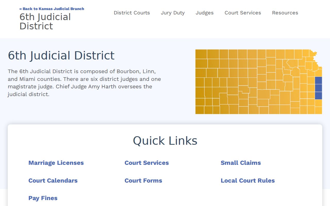 Kansas district court records access information