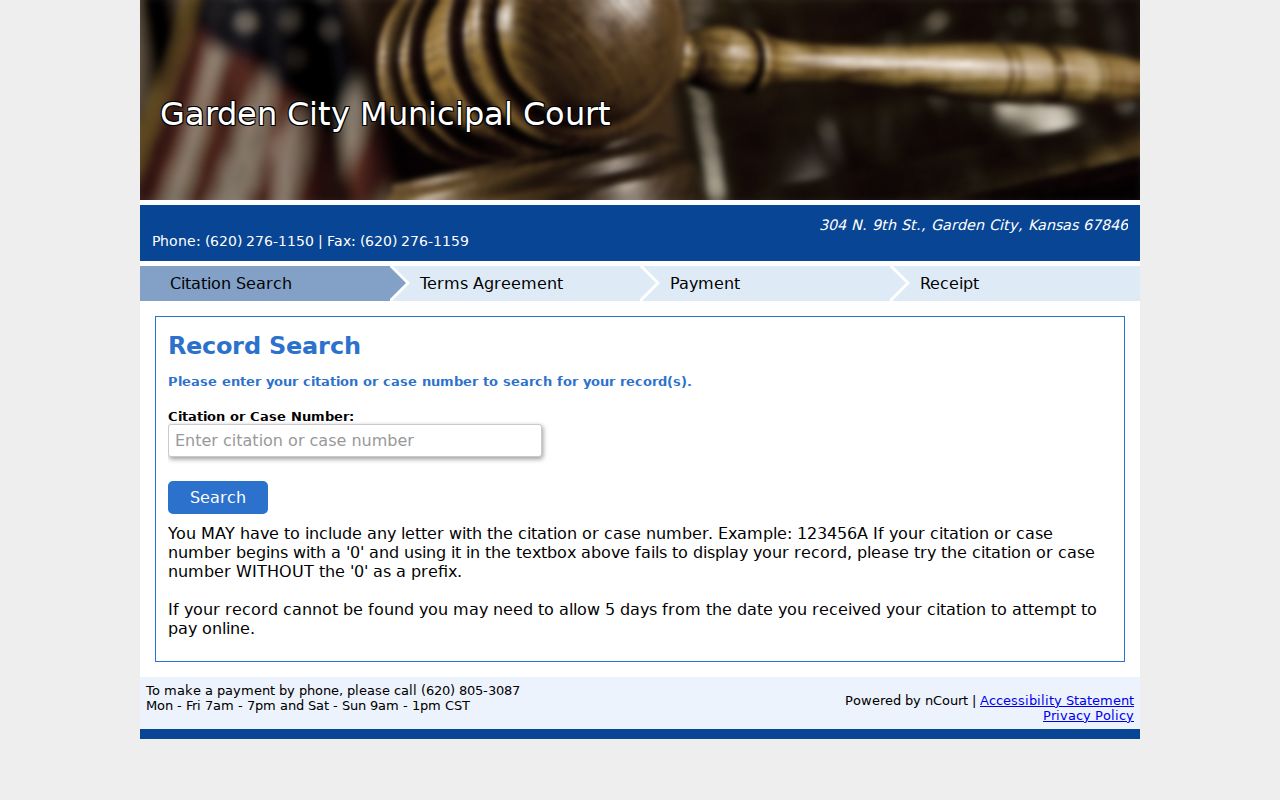Finney County traffic court records nCourt workflow