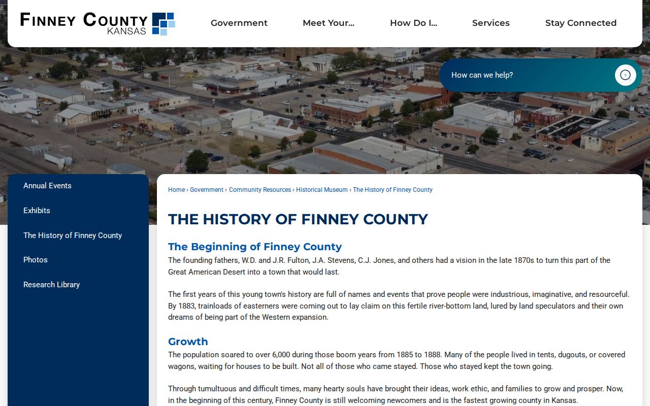 Garden City court docket county-seat history
